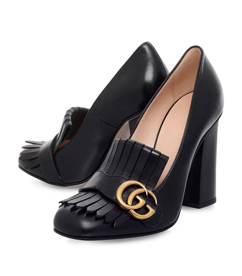 Gucci marmont fringe loafer